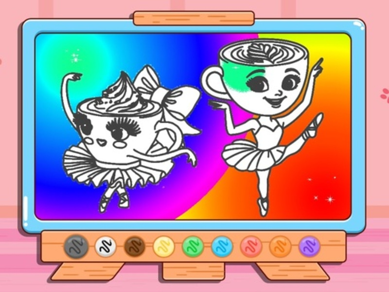Laro Kulay ng libro: Ballerina cappuccin online