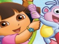 Laro Puzzle masaya dora na may bota  online