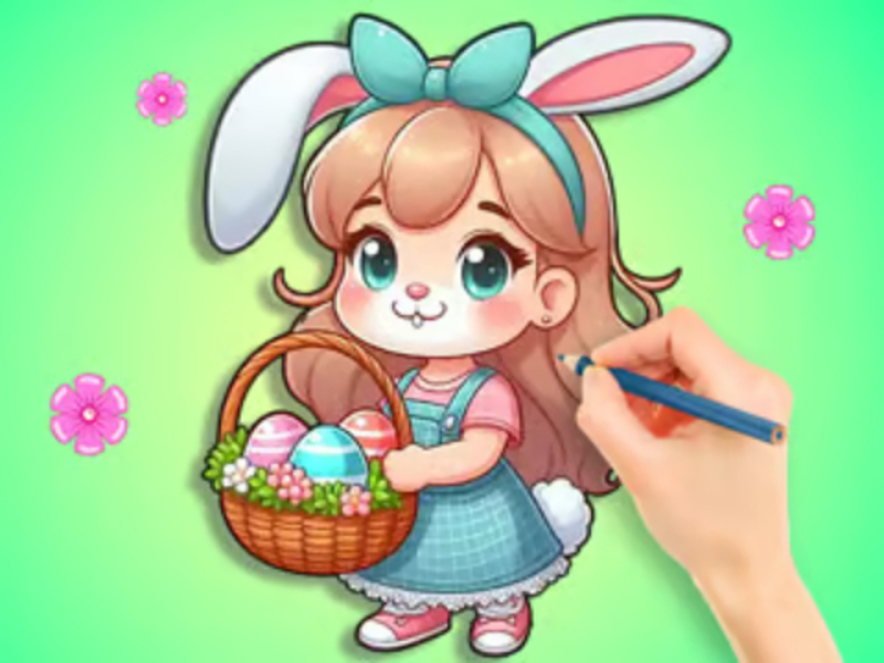 Laro Kulay ng libro: Easter Egg DIY online
