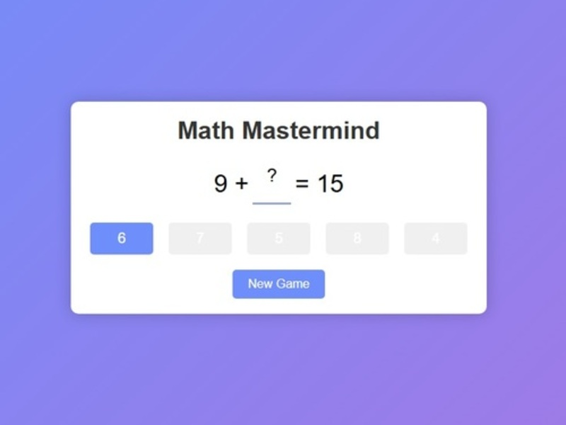 Laro Math Mastermind online