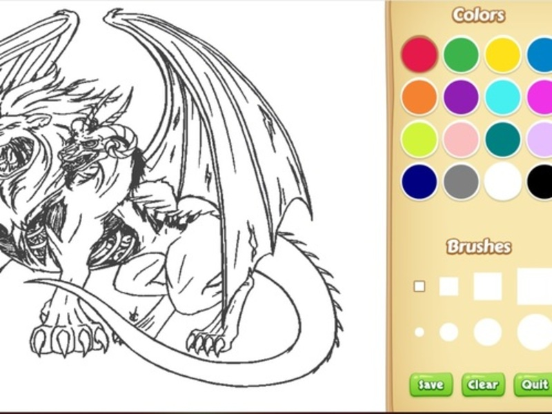 Laro Dragon Chimera Coloring Book online