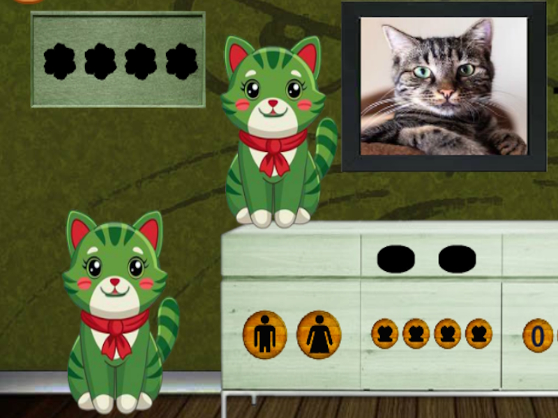 Laro Hanapin ang mausisa na freaky cat online